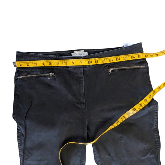 FINAL DAYS $5 Talbots Curvy Black Pants with Zipper Details Size 14P - Picture 5 of 10